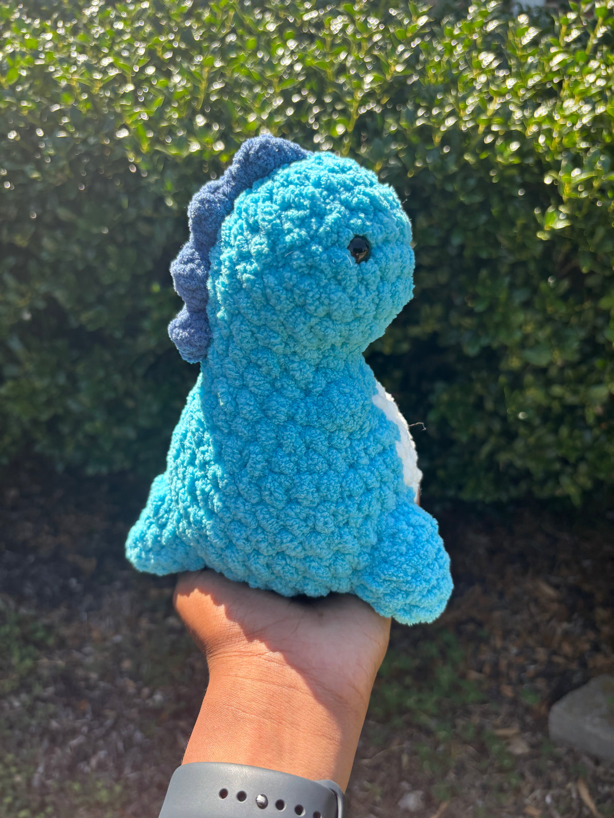 Electric Blue Chubby Dino