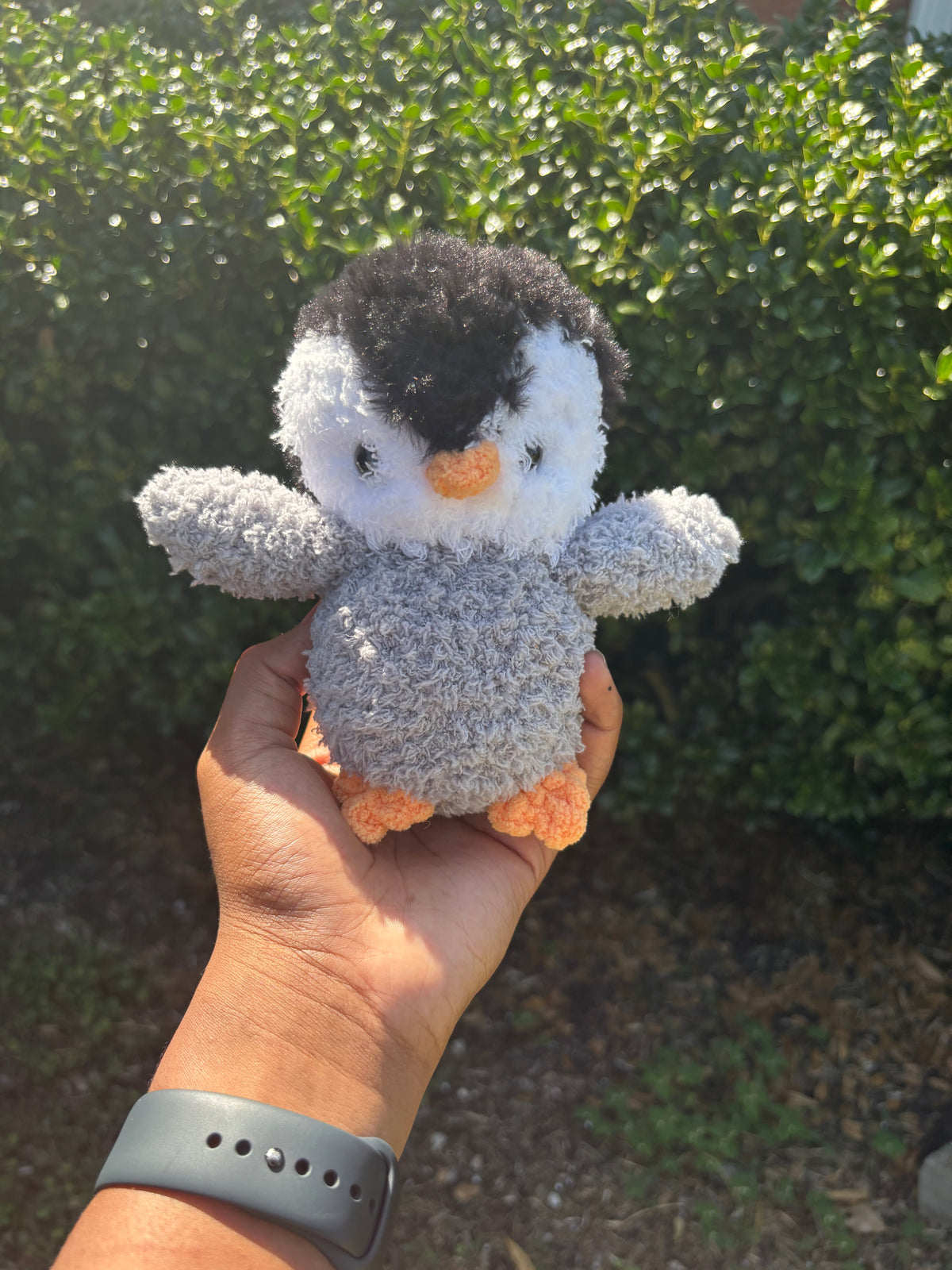 Gray Fuzzy Penguin