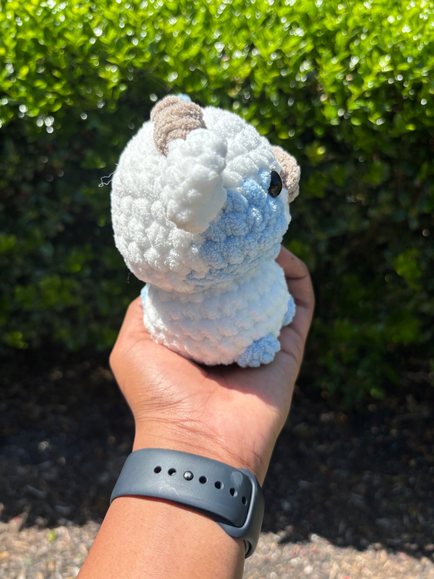 Blue & White Cow