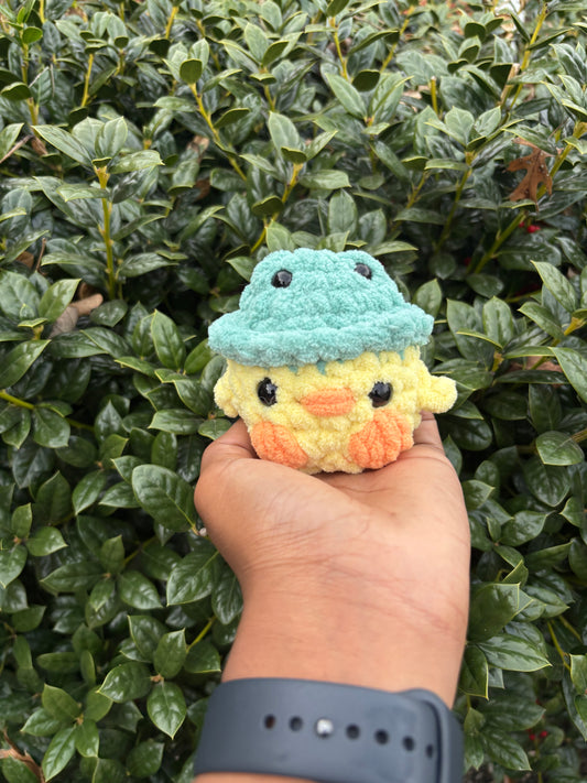 Duck in Frog Hat