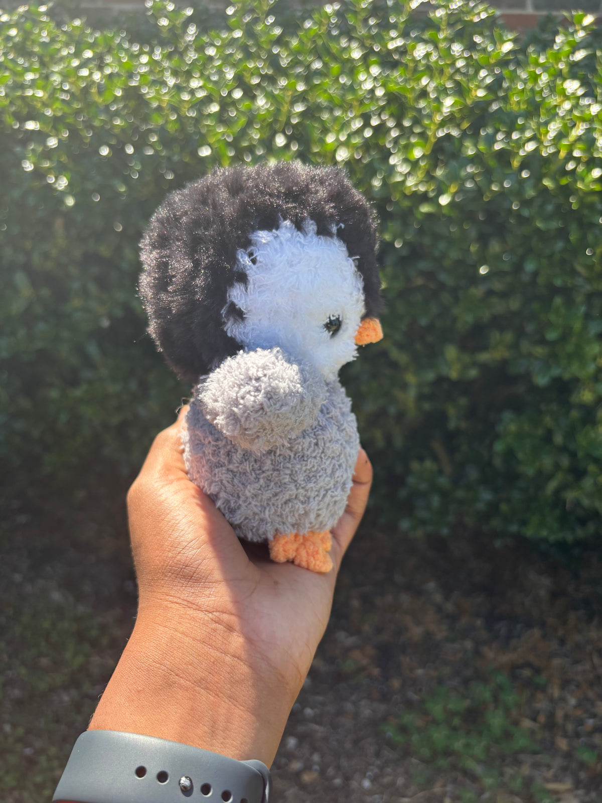 Gray Fuzzy Penguin